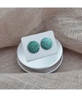 Earrings | Koorie Tales | Colour Season | Disc Stud Earrings | Green
